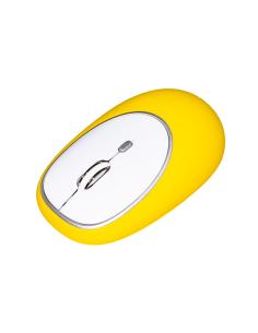 MOUSE GOMMATO WIRELESS COLORE GIALLO
