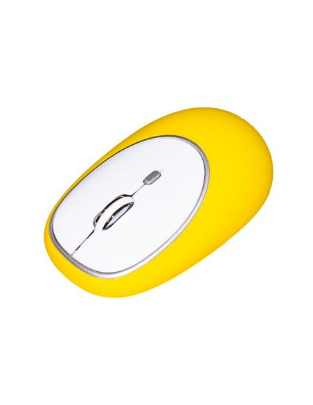 MOUSE GOMMATO WIRELESS COLORE GIALLO