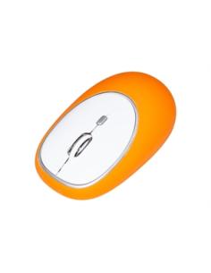 MOUSE GOMMATO WIRELESS COLORE ARANCIONE